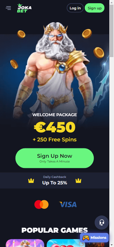 Jokabet Casino Mobile screenshot